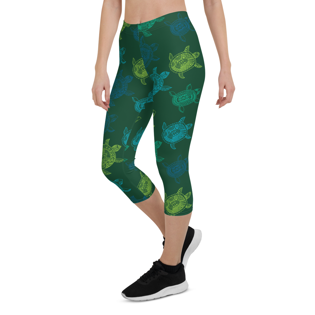 Women's All Day Comfort Turtle Capri Leggings FIND YOUR COAST  CO