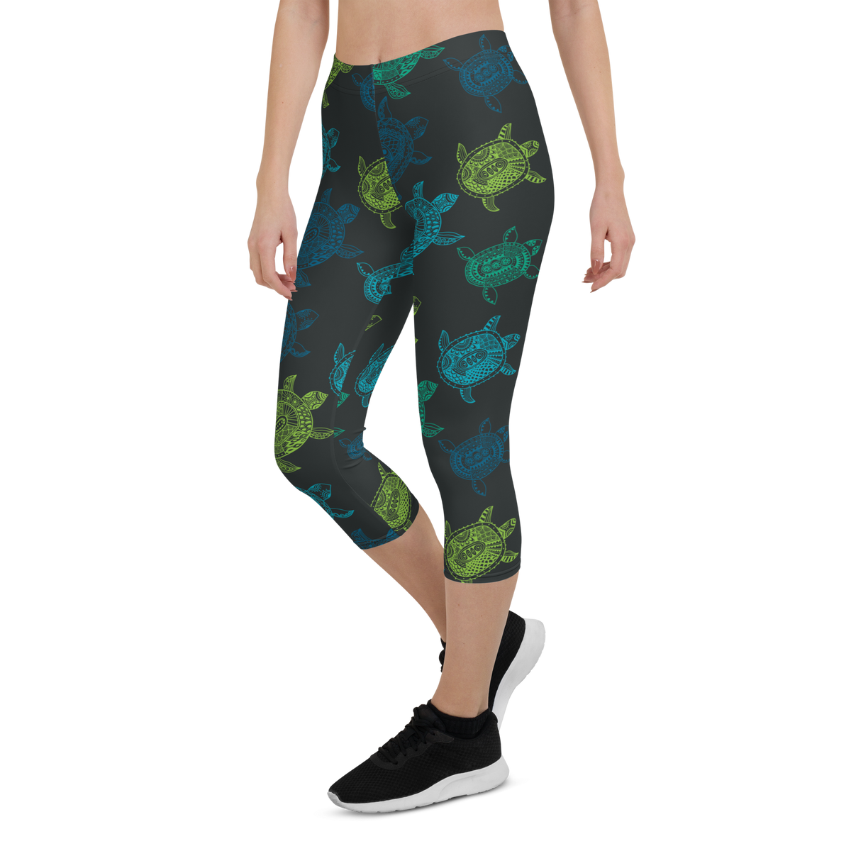 Women's All Day Comfort Turtle Capri Leggings FIND YOUR COAST  CO