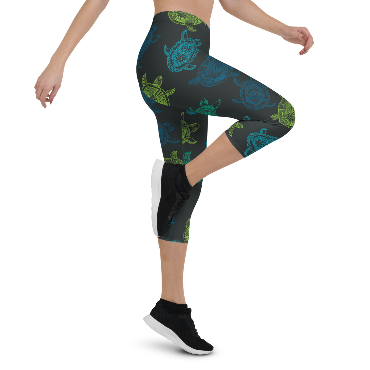 Women's All Day Comfort Turtle Capri Leggings FIND YOUR COAST  CO