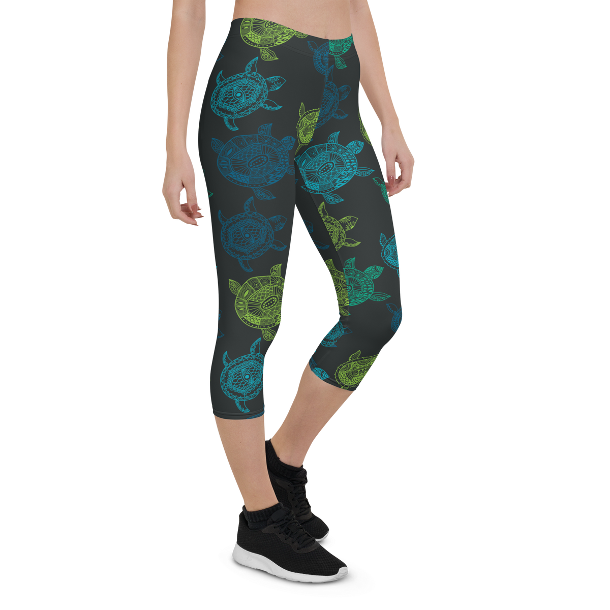 Women's All Day Comfort Turtle Capri Leggings FIND YOUR COAST  CO