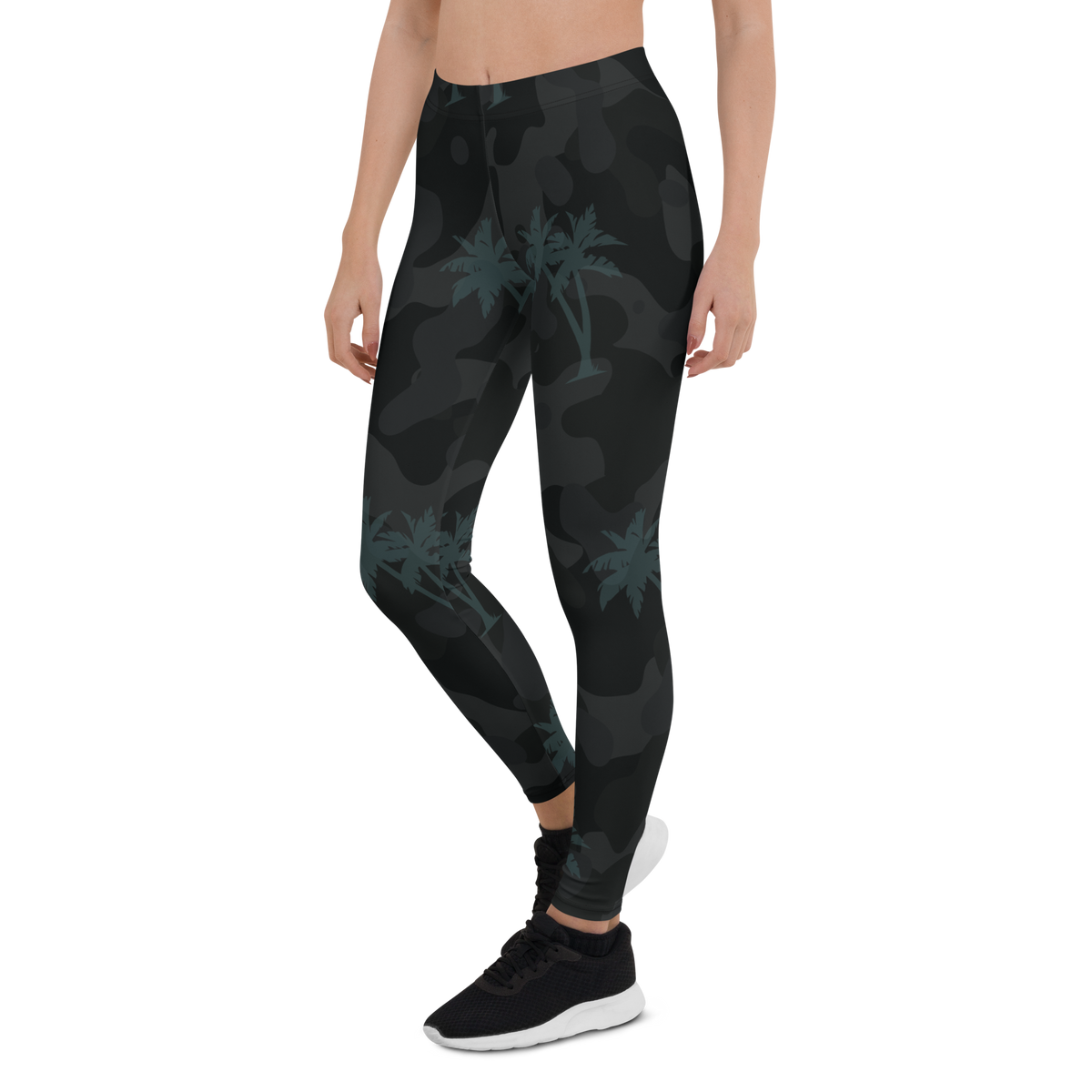 Women's All Day Comfort Full Length Palm Camo Leggings FIND YOUR COAST  CO