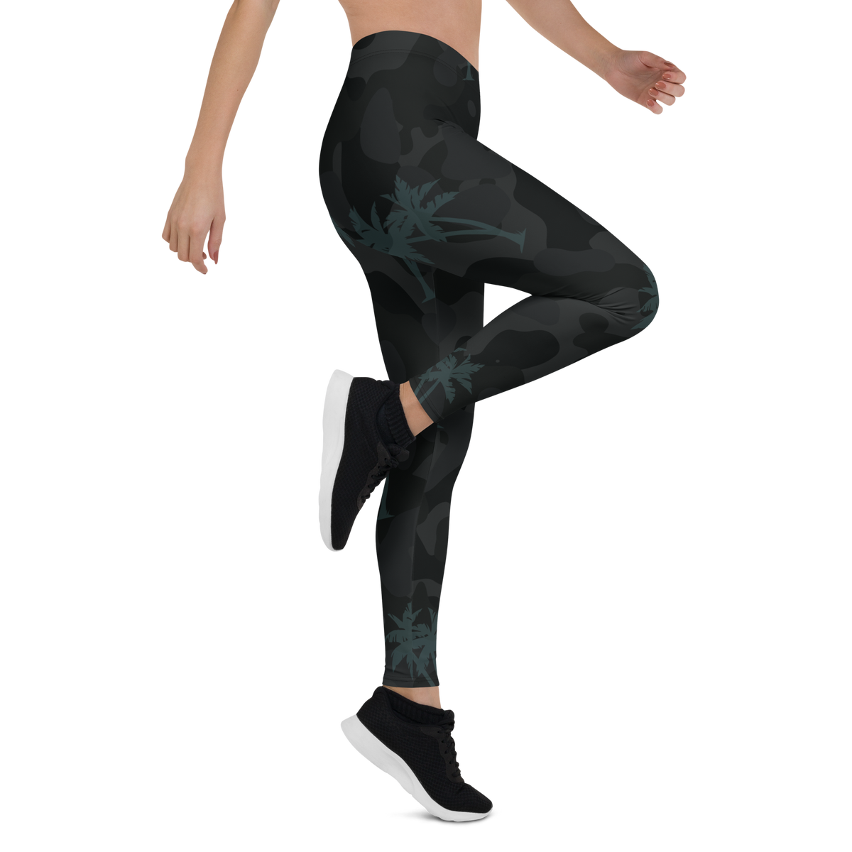 Women's All Day Comfort Full Length Palm Camo Leggings FIND YOUR COAST  CO