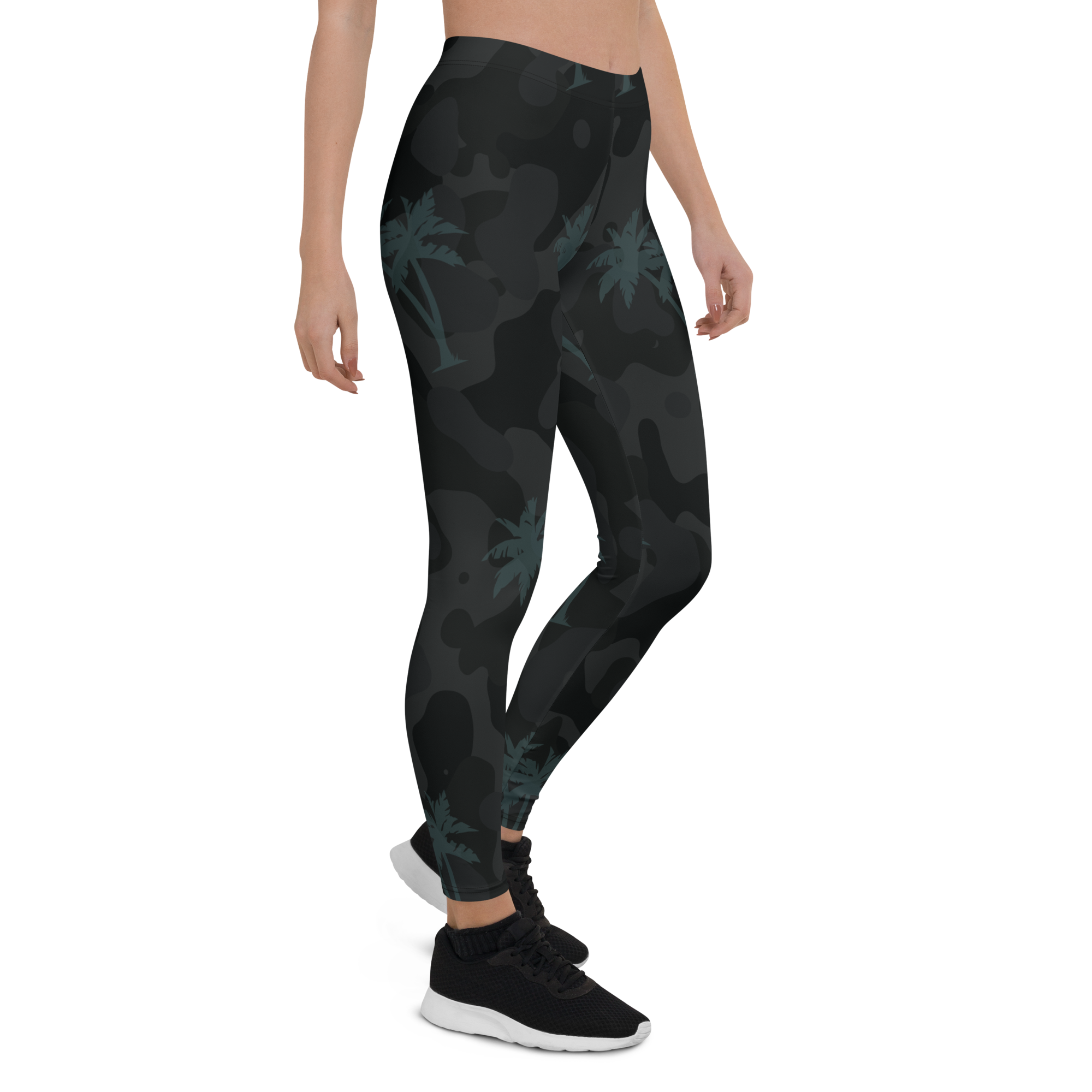 Women's All Day Comfort Full Length Palm Camo Leggings FIND YOUR COAST  CO