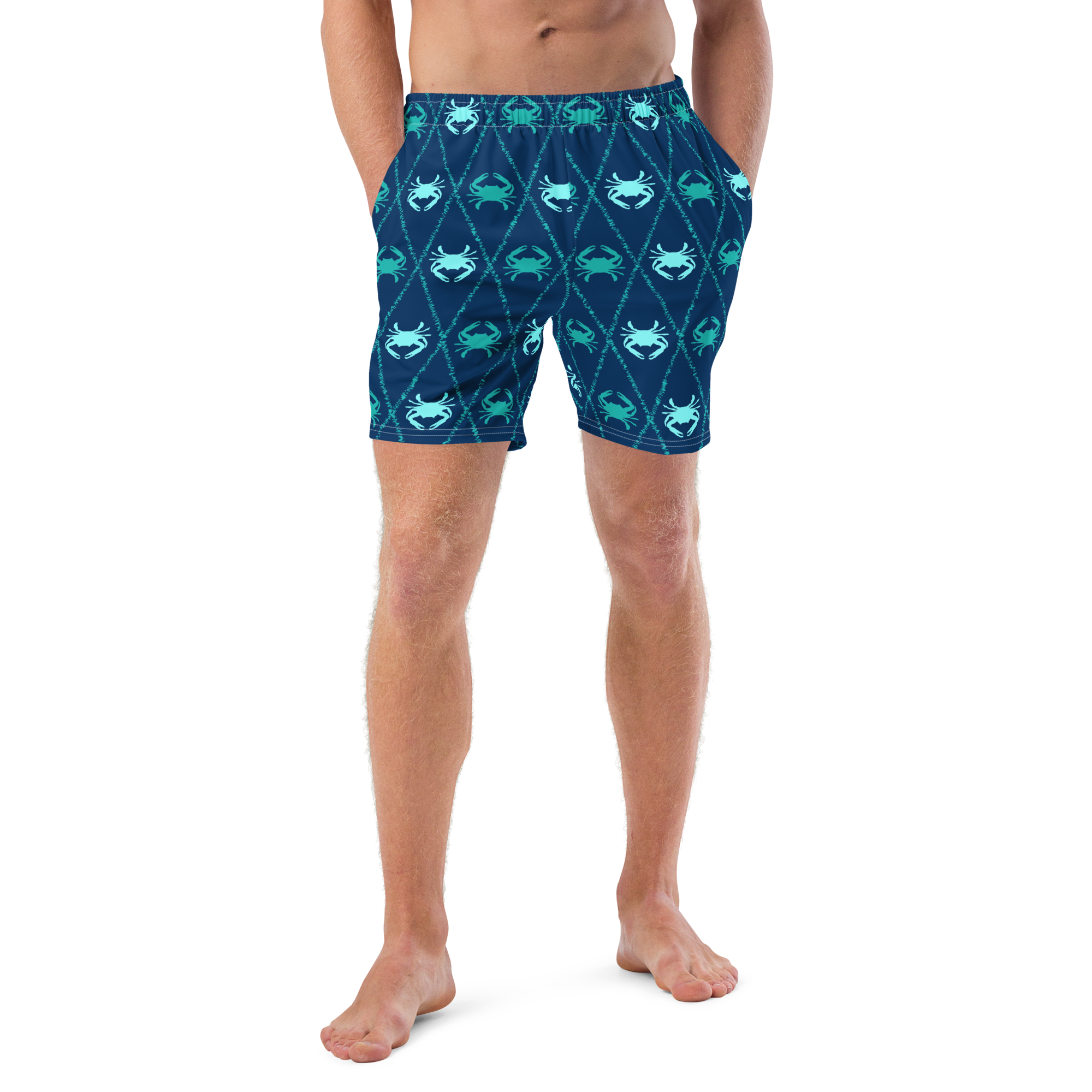 Men's Crabbies Recycled Mid-Length UPF 50+ Swim Shorts FIND YOUR COAST  CO