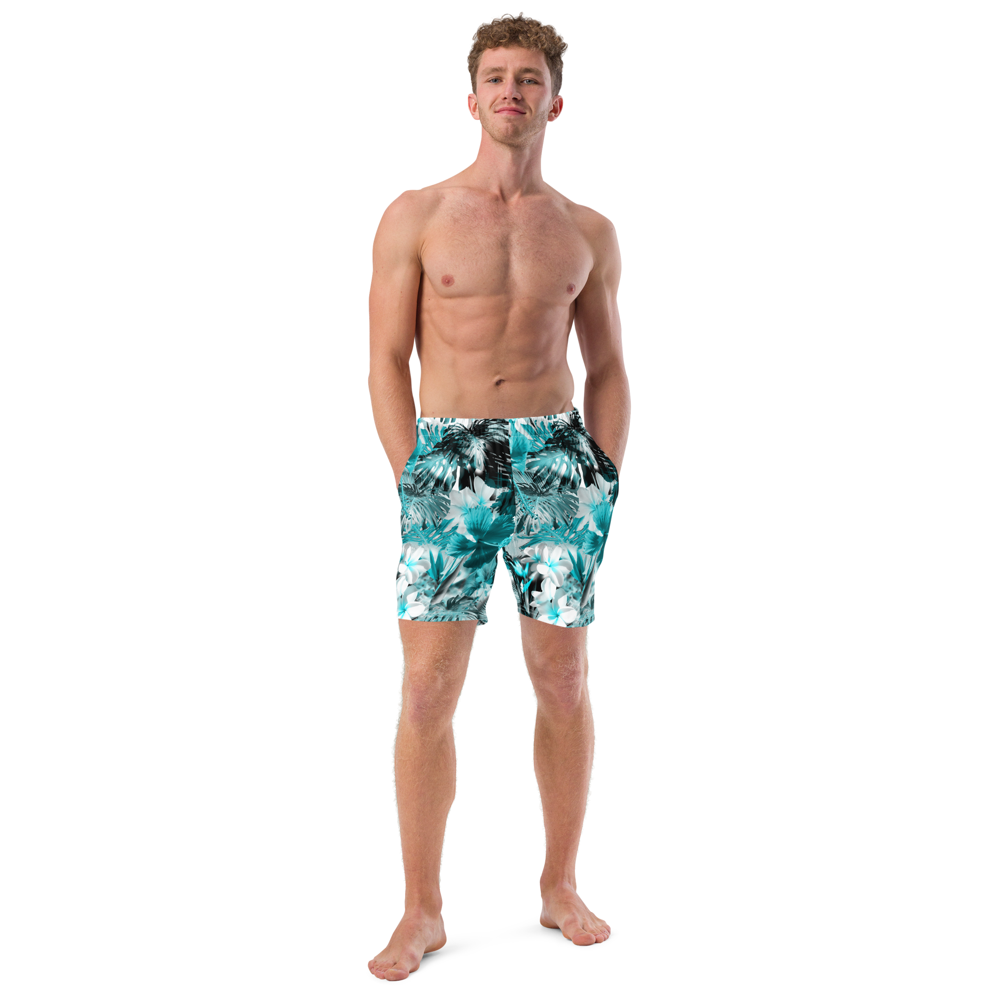 Men's My Sundays Recycled Mid-Length UPF 50+ Swim Shorts FIND YOUR COAST  CO