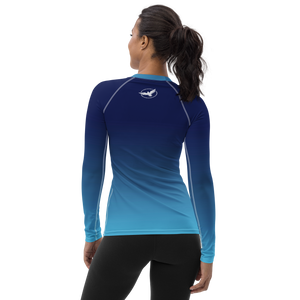 Women's Ocean Fade Sleeve Performance Rash Guard UPF 40+ FIND YOUR COAST  CO
