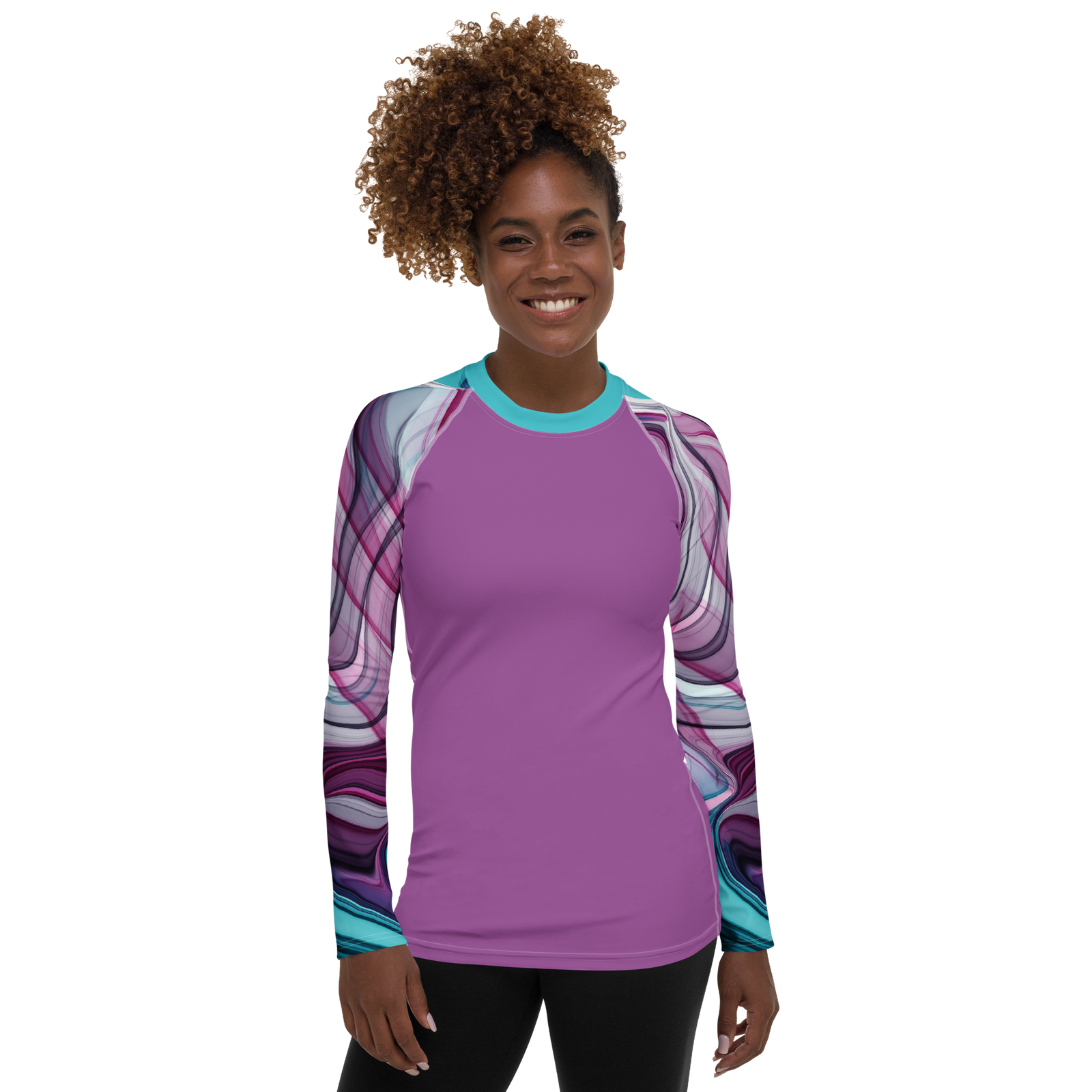 Find Your Coast® Water Colors Rash Guard UPF 50+