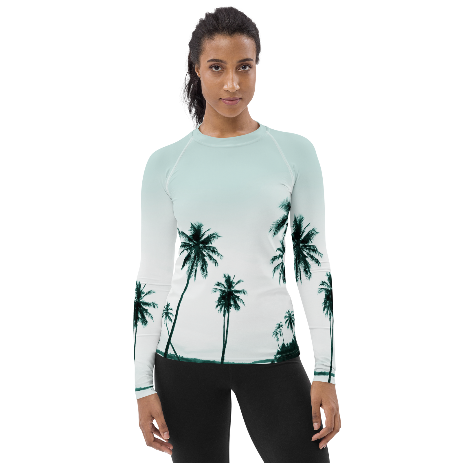 Find Your Coast® Palm Tree Rash Guard UPF 50+