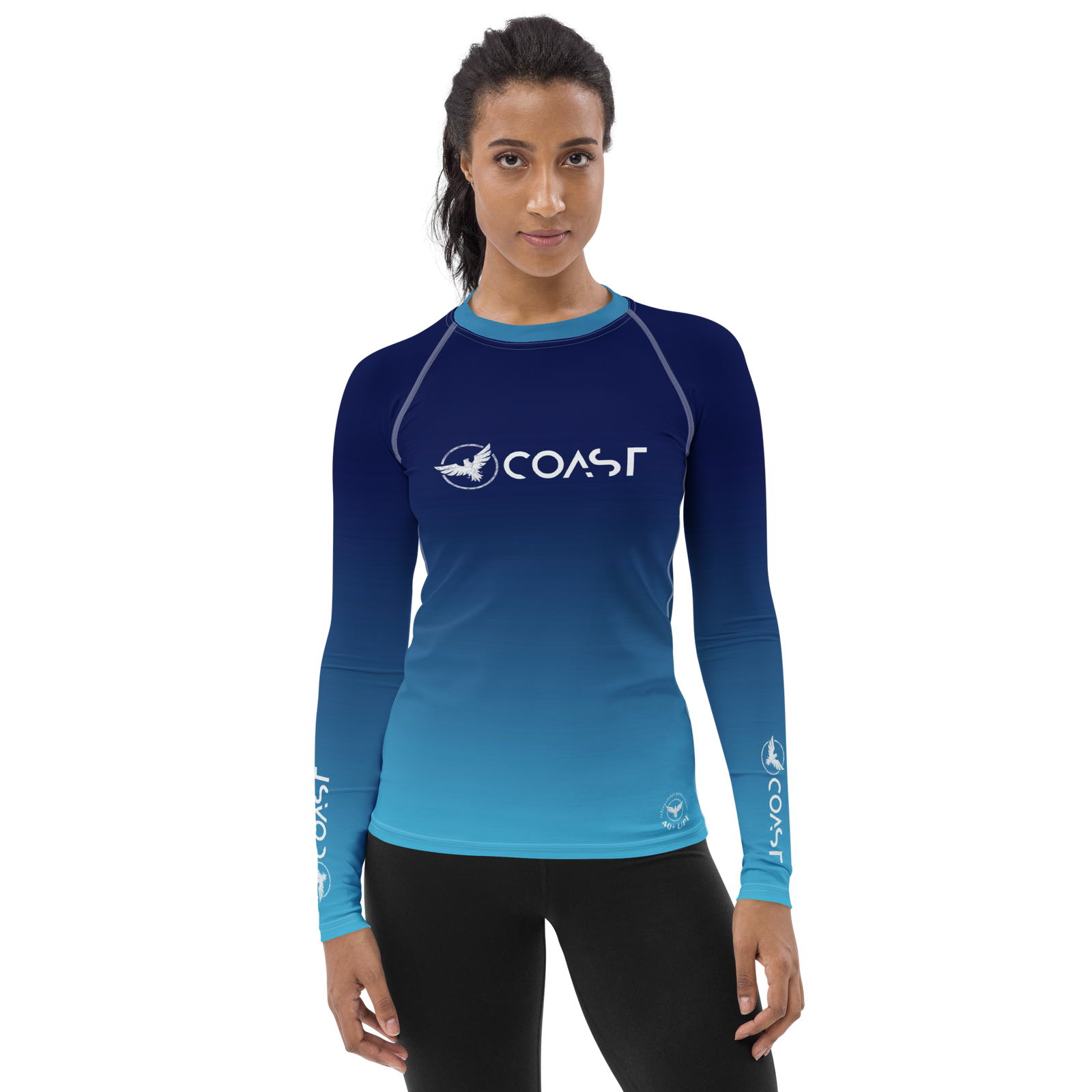 Find Your Coast® Ocean Fade Rash Guard UPF 50+