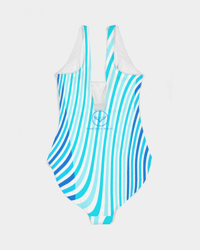 Women's Wave Places Padded UPF 50 One-Piece Swimsuit FIND YOUR COAST  CO