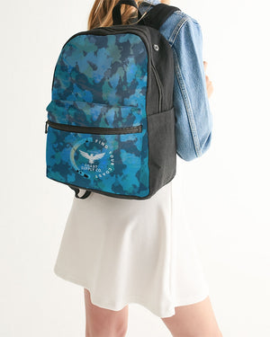 Find Your Coast Ocean Camo Small Canvas Backpack FIND YOUR COAST  CO