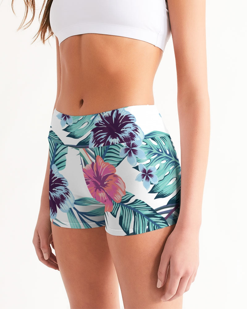 Women's Active Comfort Tropics Mid-Rise Yoga Shorts FIND YOUR COAST  CO