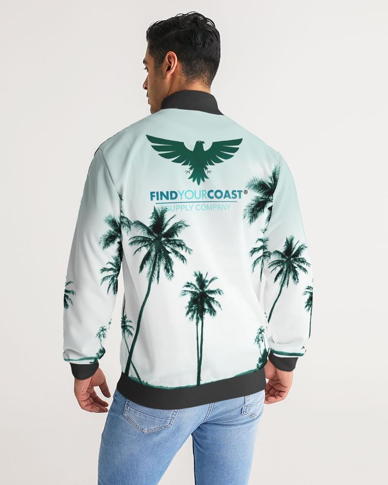 Men's Palm Made Track Jacket w/Striped-Sleeve