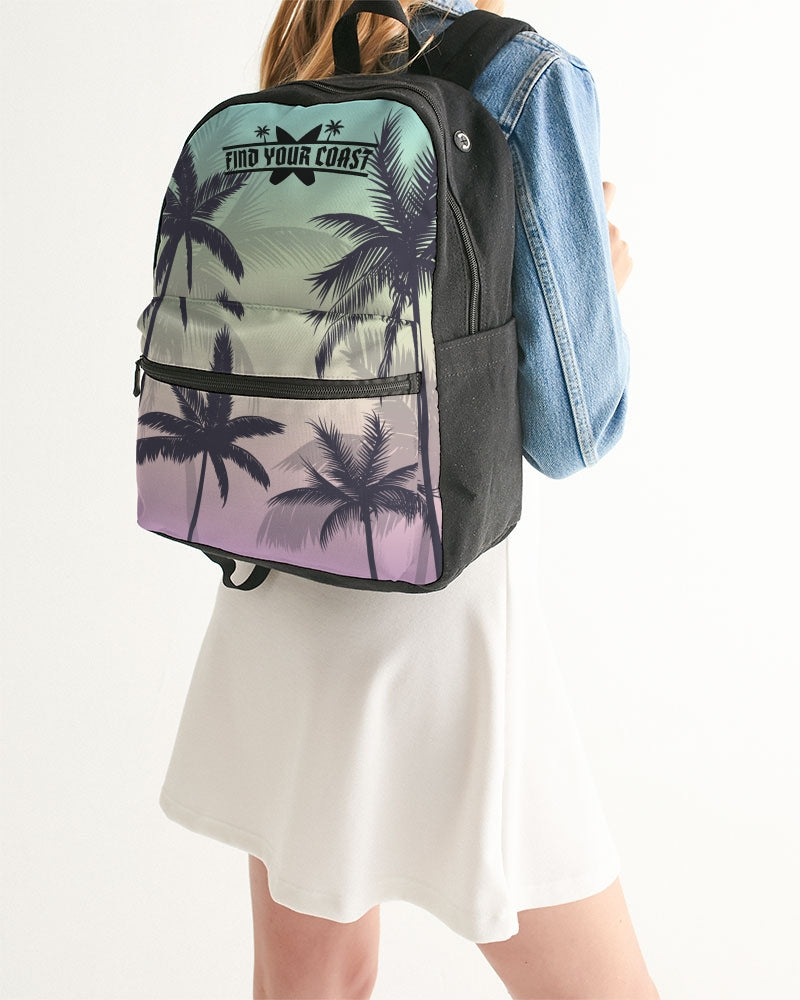 Vegan Mini Backpack Small Backpack Purse Waxed Canvas Backpack Bag Pockets  Mountains Mountain Print - Etsy