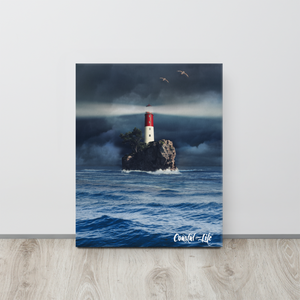 Coastal Life Lighthouse on Canvas