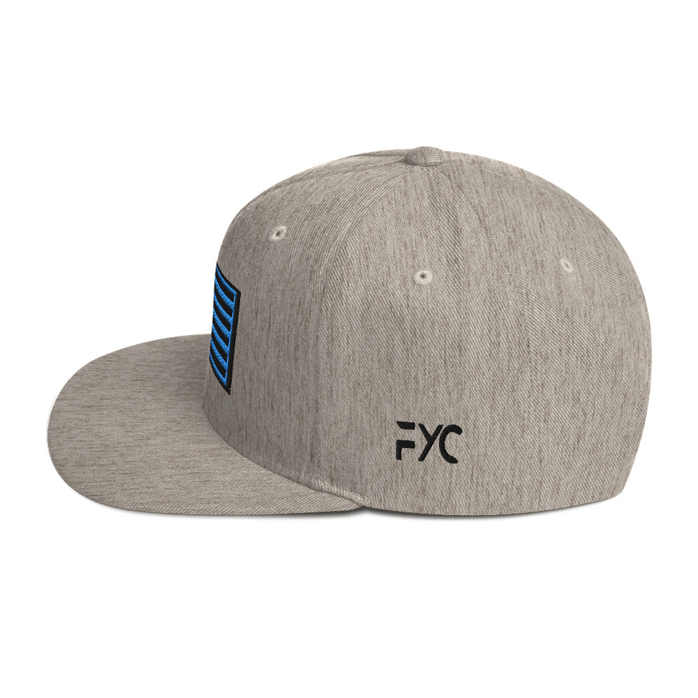 Find Your Coast® Ocean Heather Grey Snapback Hat