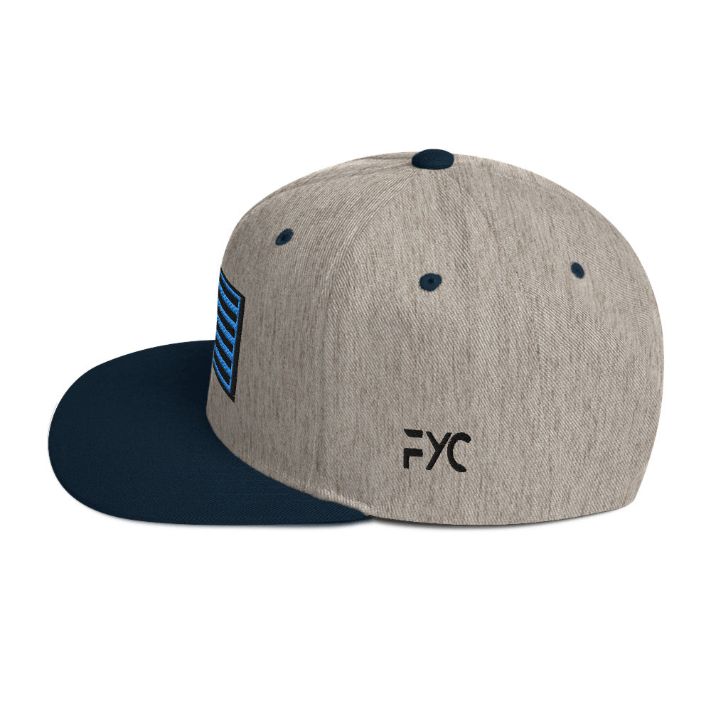 Find Your Coast® Ocean Heather Grey Snapback Hat