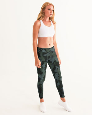 Women's Active Comfort Black Camo Sport Yoga Pant FIND YOUR COAST  CO