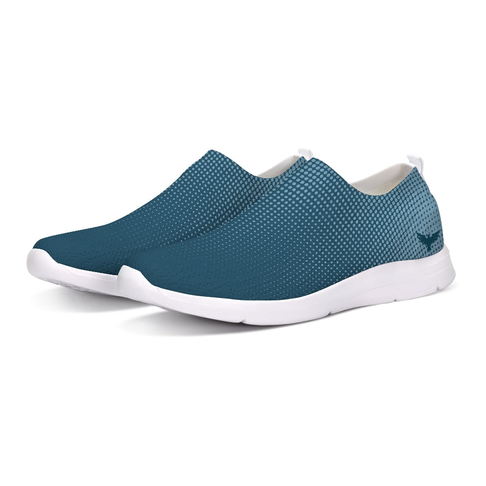 Men's Lightweight Athletic Blue Hyper Drive Flyknit Slip-On Shoes FIND YOUR COAST  CO