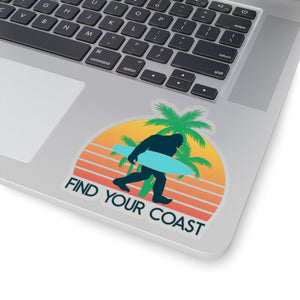 Find Your Coast Yeti Kiss-Cut Stickers FIND YOUR COAST  CO