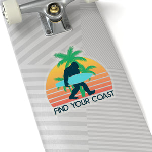 Find Your Coast Yeti Kiss-Cut Stickers FIND YOUR COAST  CO