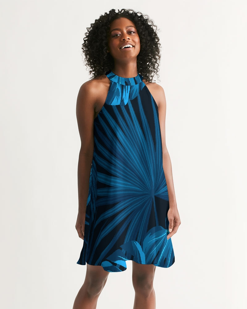 Find Your Coast Headed South Casual Halter Dress S Find Your Coast Headed South Casual Halter Dress S