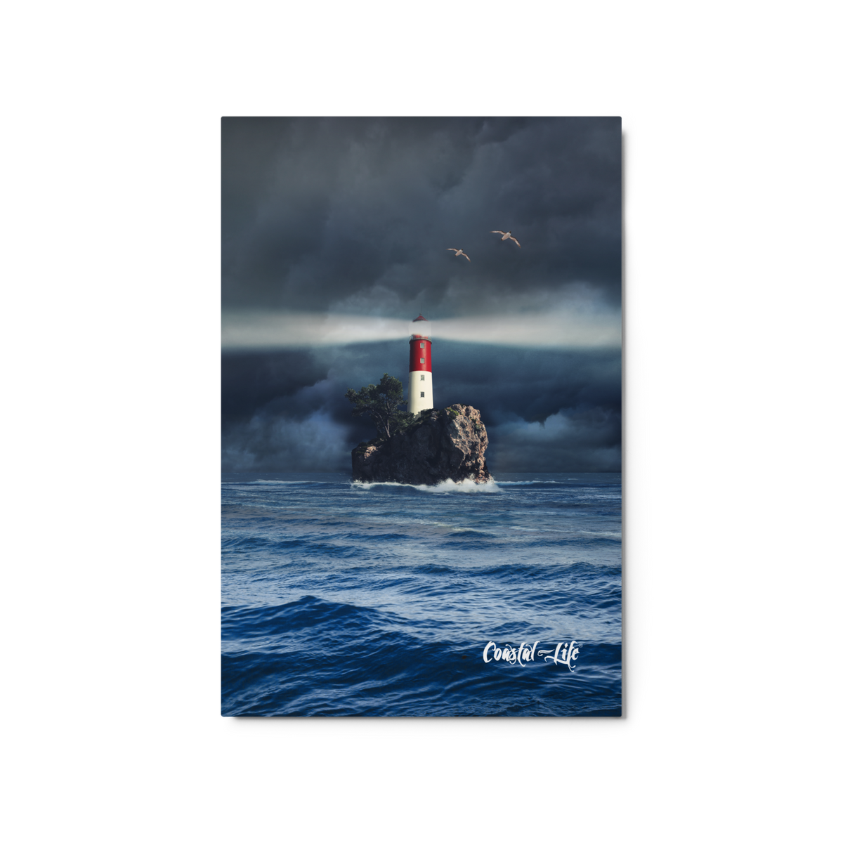 Coastal Life® Lighthouse on Glossy Metal Print