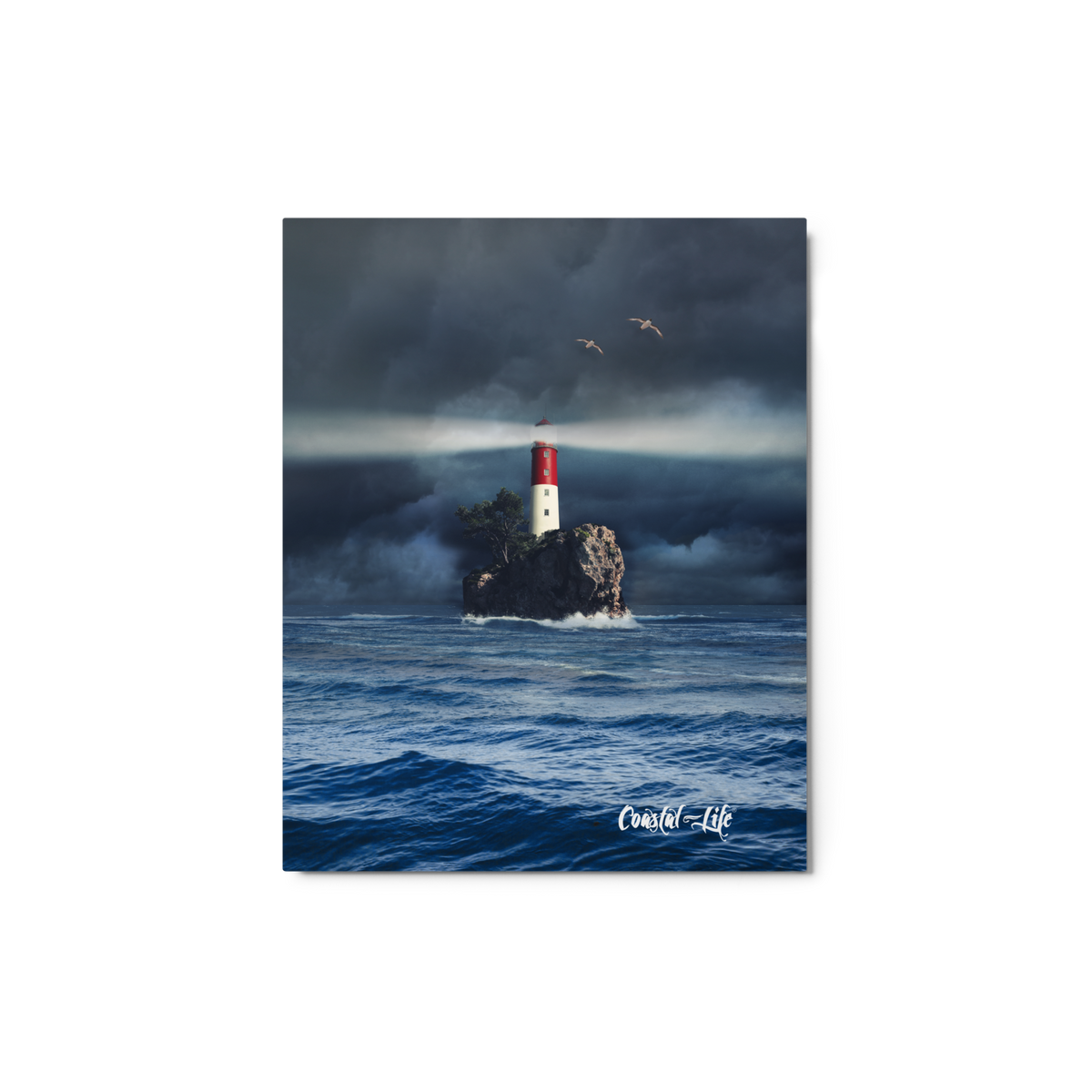 Coastal Life® Lighthouse on Glossy Metal Print