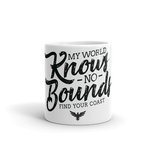 FYC's My World Knows No Bounds Coffee Mugs (11 and 15 oz) FIND YOUR COAST  CO