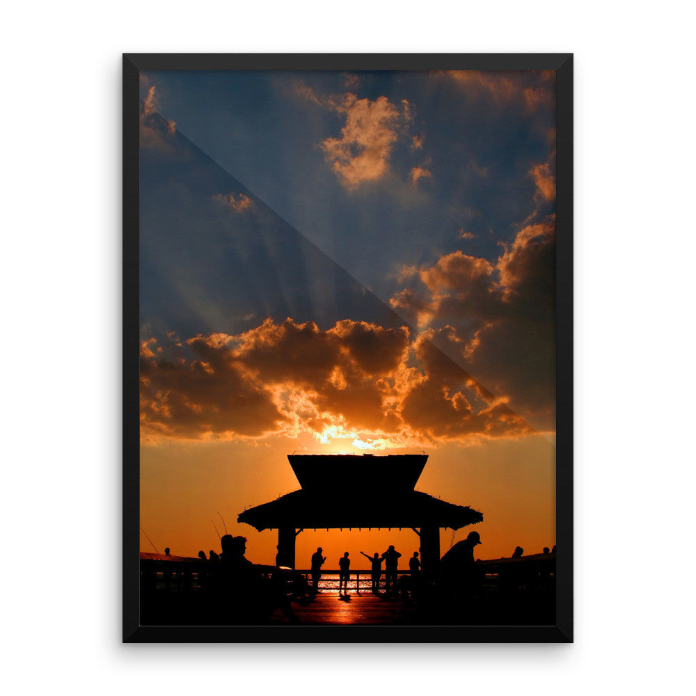 Rayss -  Framed photo paper poster FIND YOUR COAST  CO