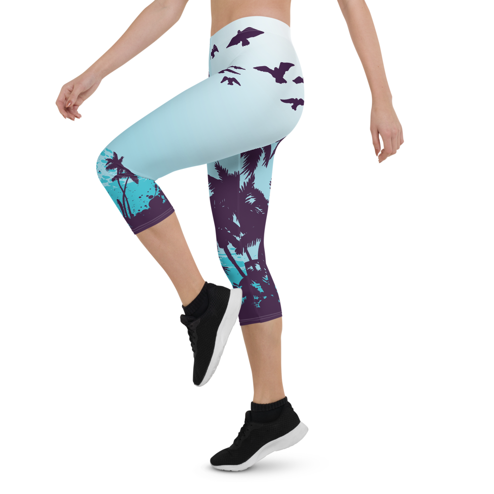 Women's All Day Comfort Morro Bay Capri Leggings FIND YOUR COAST  CO