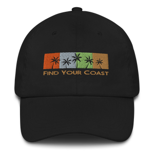 Find Your Coast Palm Season Unstructured Sport Hat (Black, Navy, Camo) FIND YOUR COAST  CO
