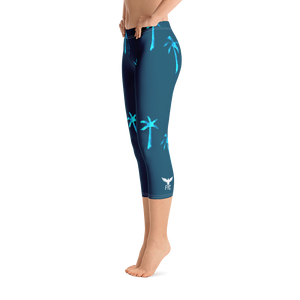 Women's All Day Comfort Capri Leggings Under The Palms FIND YOUR COAST  CO