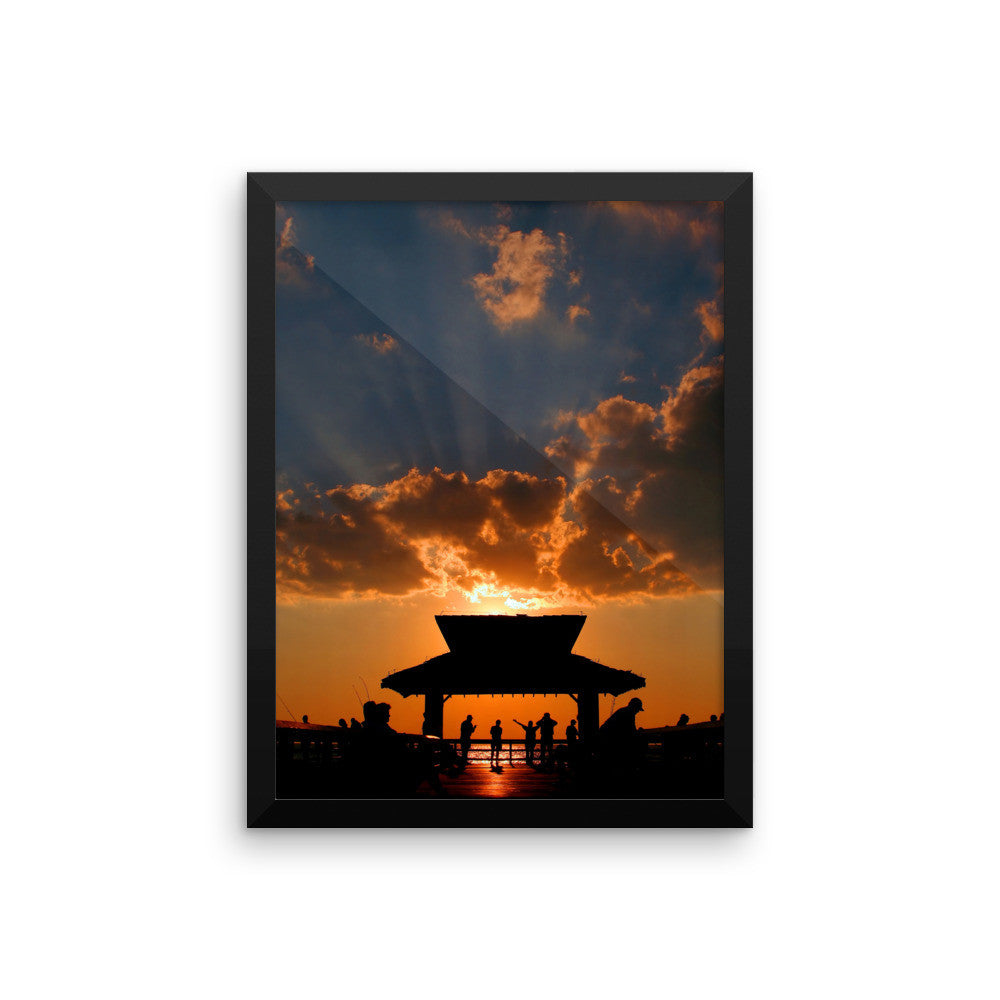 Rayss -  Framed photo paper poster FIND YOUR COAST  CO