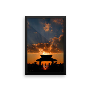 Rayss -  Framed photo paper poster FIND YOUR COAST  CO