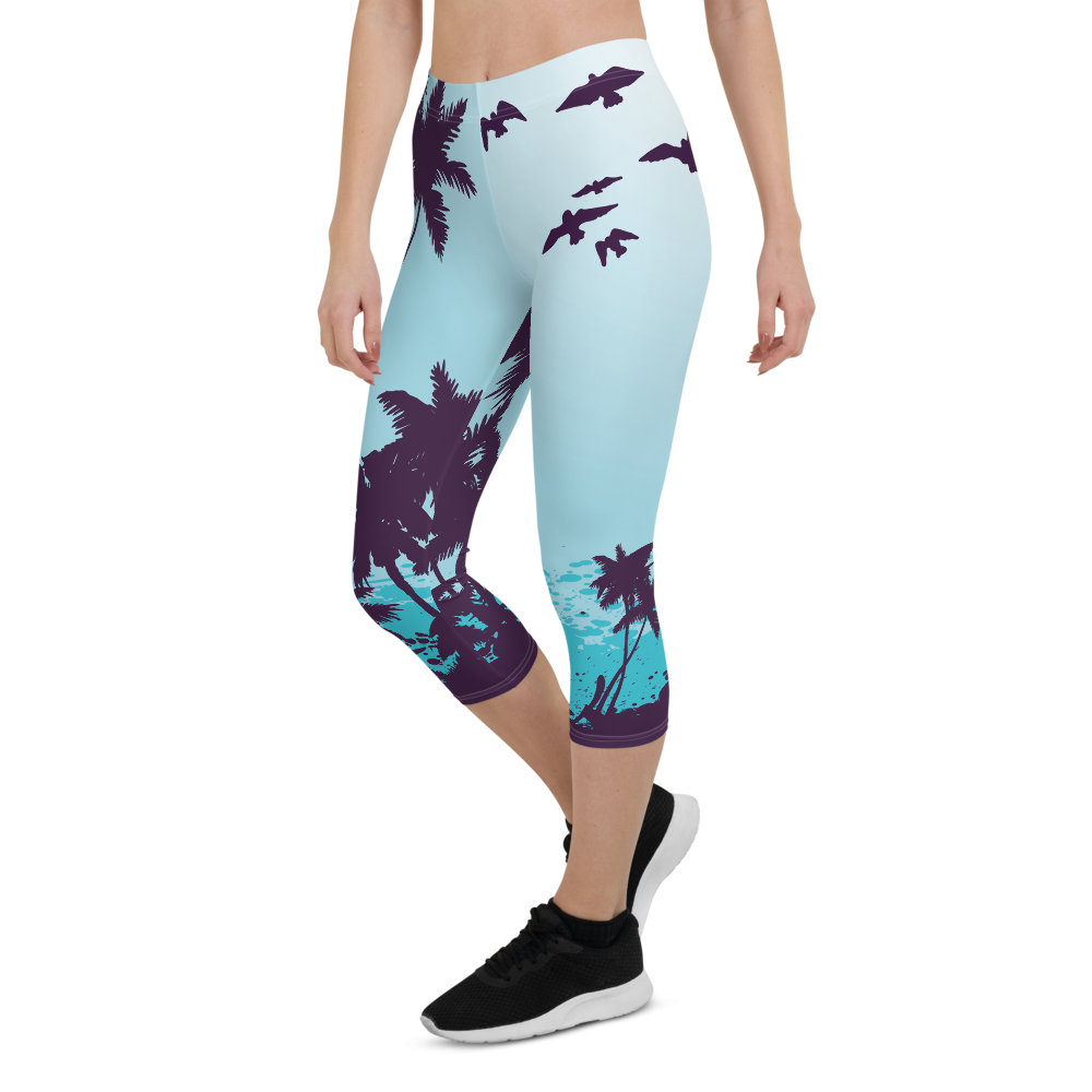 Women's All Day Comfort Morro Bay Capri Leggings FIND YOUR COAST  CO