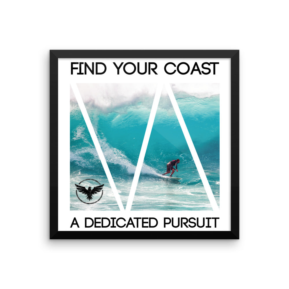 Zealous Framed Art Print FIND YOUR COAST  CO