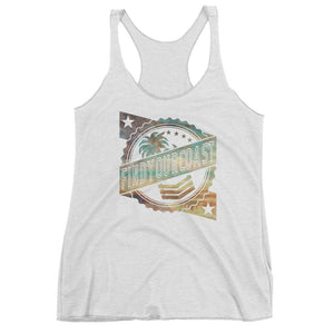 Women's Badge Triblend Tank Top FIND YOUR COAST  CO