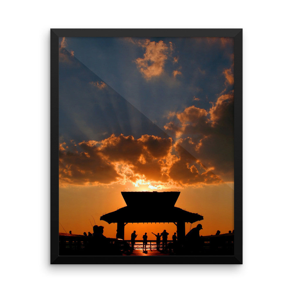 Rayss -  Framed photo paper poster FIND YOUR COAST  CO