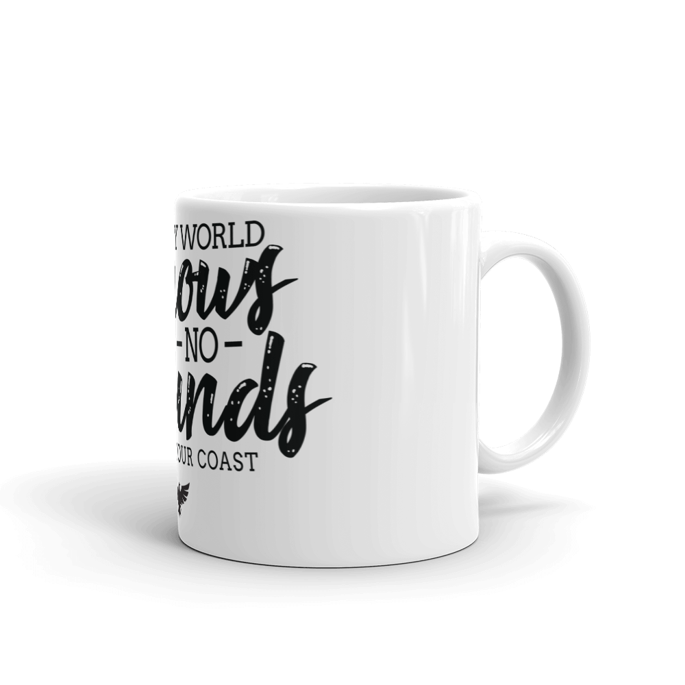 FYC's My World Knows No Bounds Coffee Mugs (11 and 15 oz) FIND YOUR COAST  CO