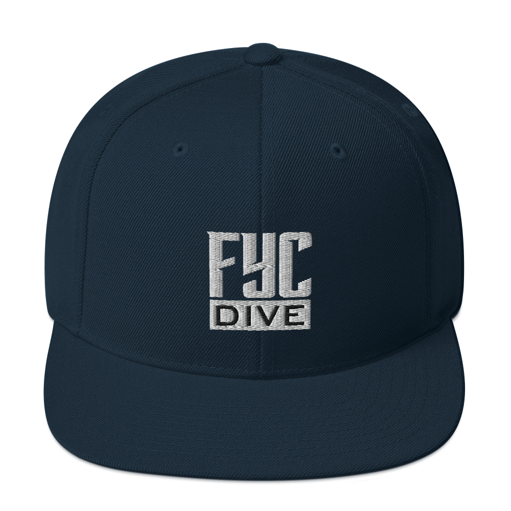 FYC Dive Premium Adjustable High Profile Snapback Hat FIND YOUR COAST  CO