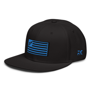 Find Your Coast Allegiance Black w/Teal Embroidery Snapback