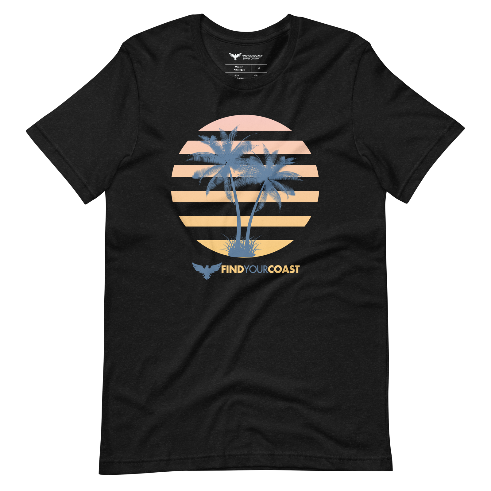 FYC Black Heather Palm Setter Tee Shirt