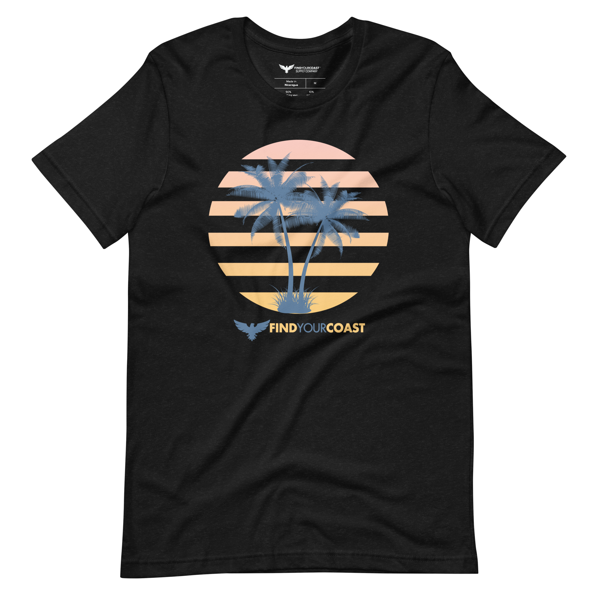 FYC Black Heather Palm Setter Tee Shirt